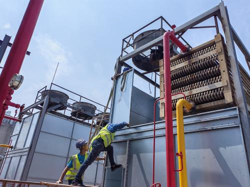 玻璃鋼冷卻塔的風扇節省電力,玻璃鋼冷卻塔風機